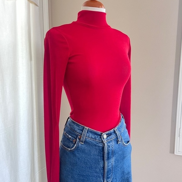Lulus Bold Red Bodysuit - Picture 1 of 7